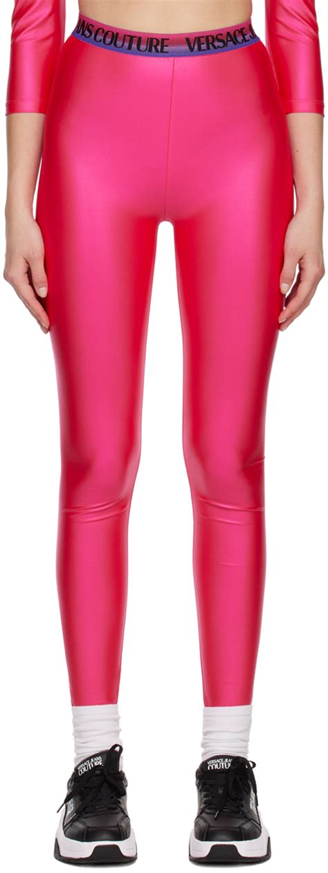 versace couture pink|versace couture leggings.